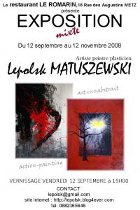 EXPOSITION MIXTE au Romarin  LORRAINE