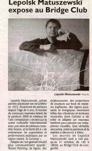 Presse exposition Républicain Lorrain 09/10/2010 Presse exposition Républicain Lorrain 09/10/2010